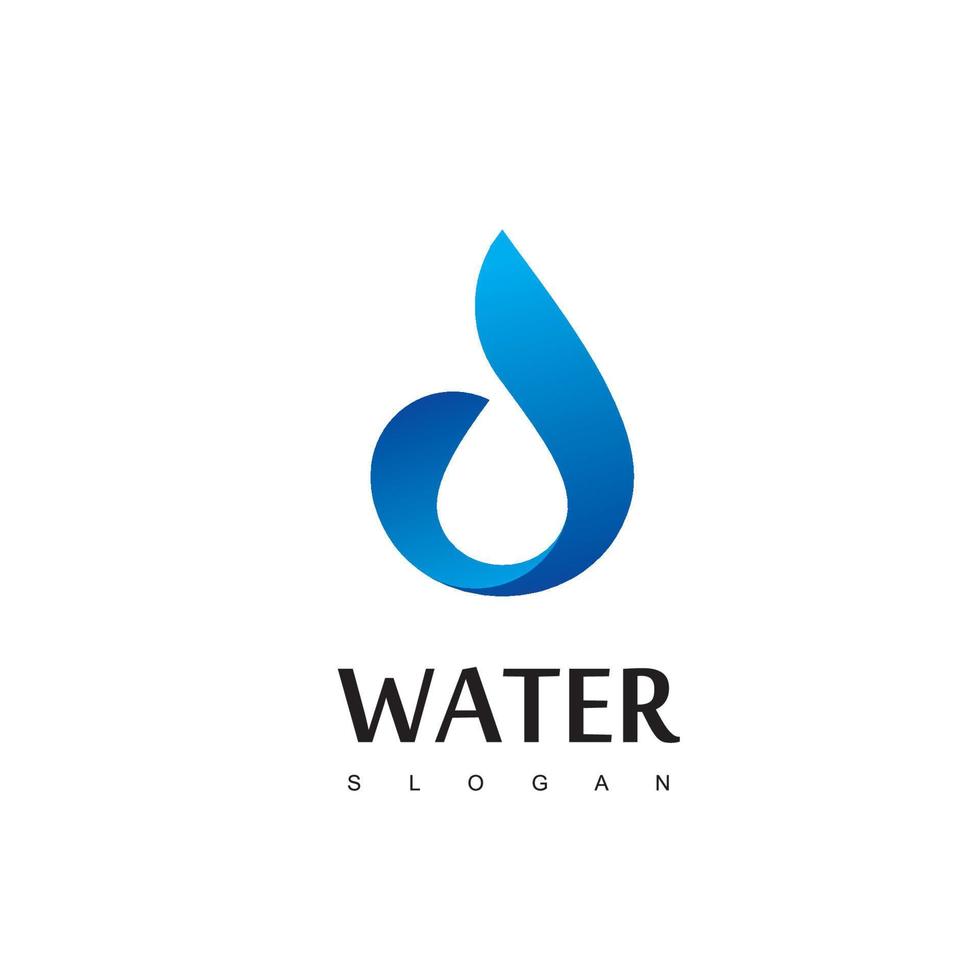 druppel water logo sjabloon vector