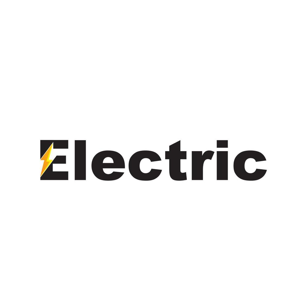 elektrische logo ontwerpsjabloon vector