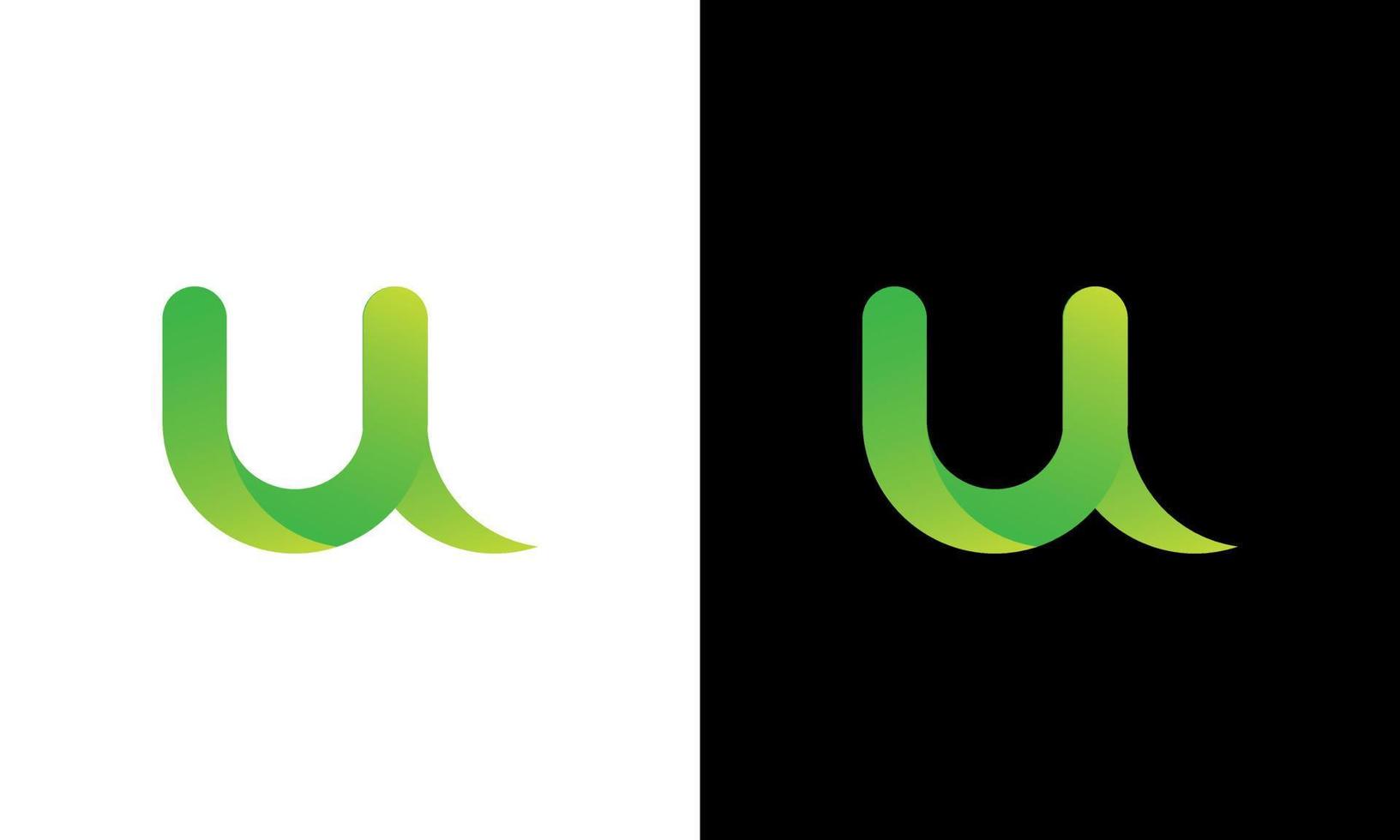 letter u logo ontwerp gratis vector bestand.