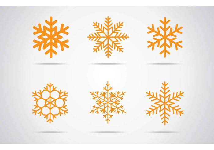 Sneeuwvlokken Vector Pictogram