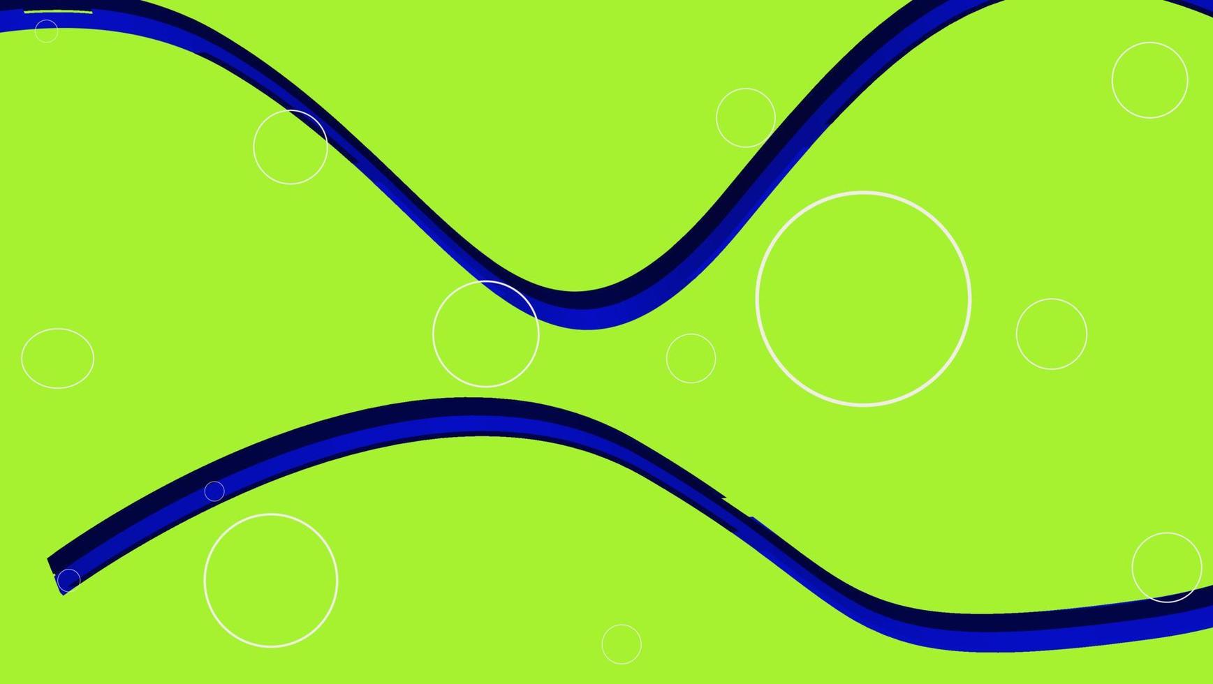 met abstracte groene achtergrond blauwe golvende boog icoon en cirkel icon vector