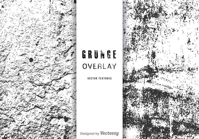 Gratis Grunge Overlay Vector Set