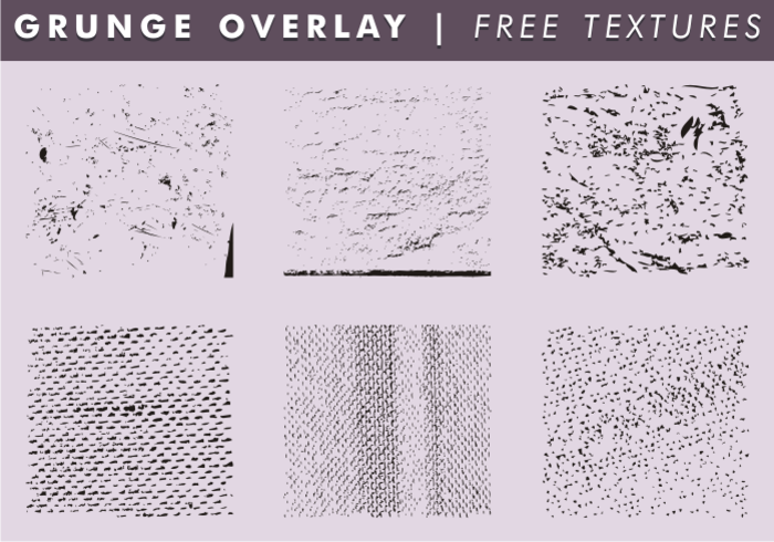 Grunge Overlays & Textures Gratis Vector