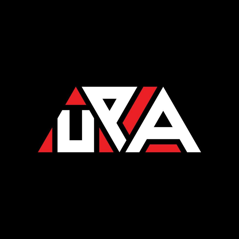 upa driehoek letter logo ontwerp met driehoekige vorm. upa driehoek logo ontwerp monogram. upa driehoek vector logo sjabloon met rode kleur. upa driehoekig logo eenvoudig, elegant en luxueus logo. upa