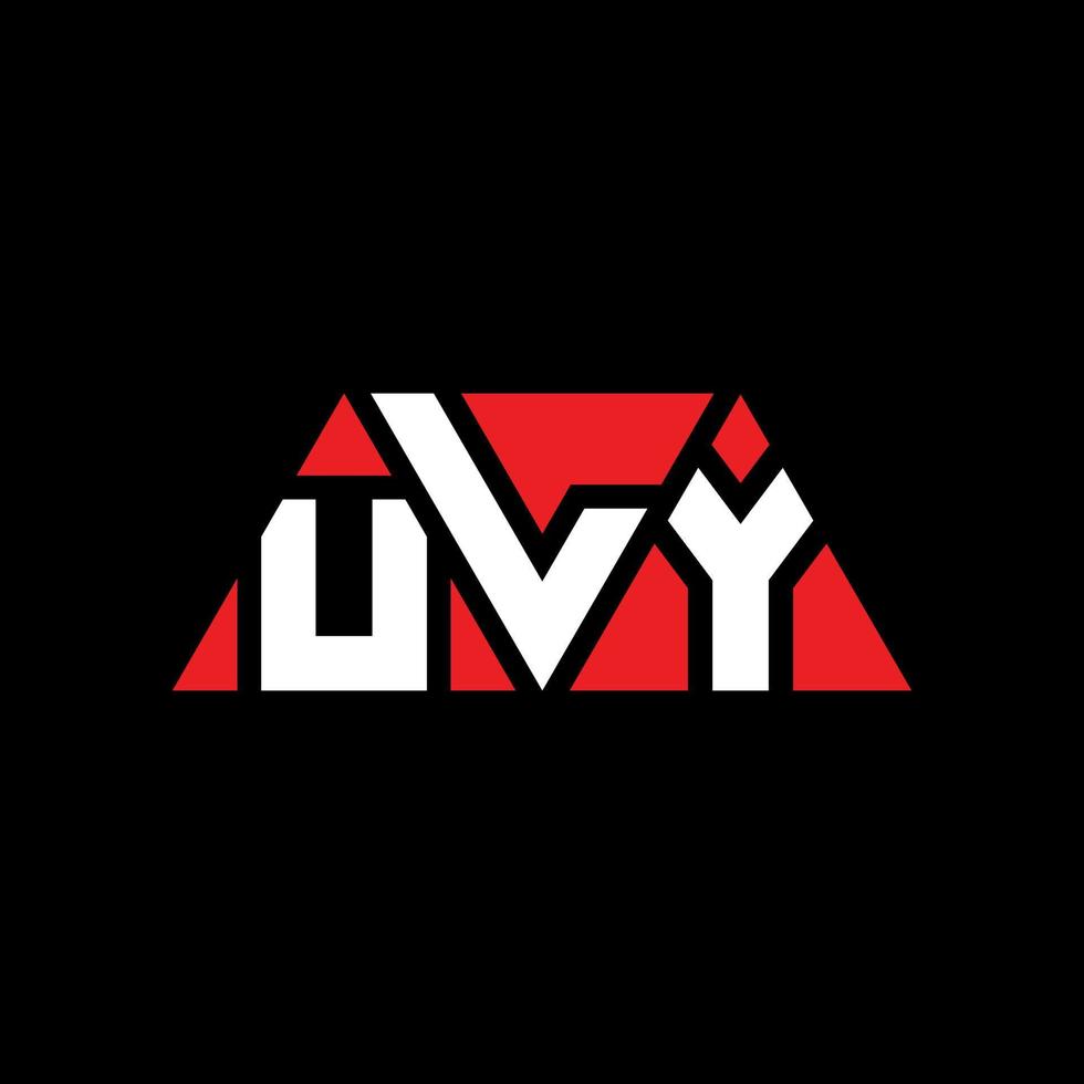 uly driehoek brief logo ontwerp met driehoekige vorm. uly driehoek logo ontwerp monogram. uly driehoek vector logo sjabloon met rode kleur. uly driehoekig logo eenvoudig, elegant en luxueus logo. uly