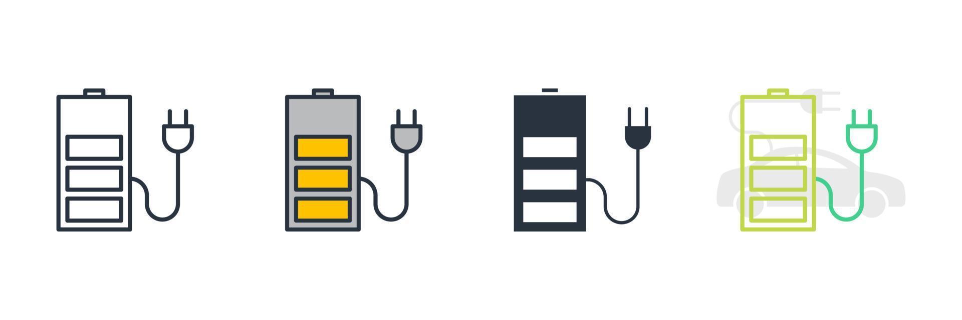 batterij opladen pictogram logo vectorillustratie. gratis symboolsjabloon voor grafische en webdesigncollectie vector