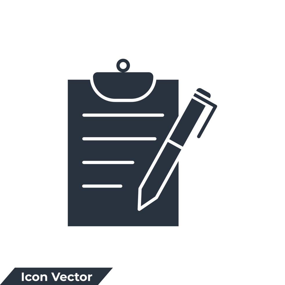 rapport pictogram logo vectorillustratie. audit en analyse symboolsjabloon voor grafische en webdesign collectie vector