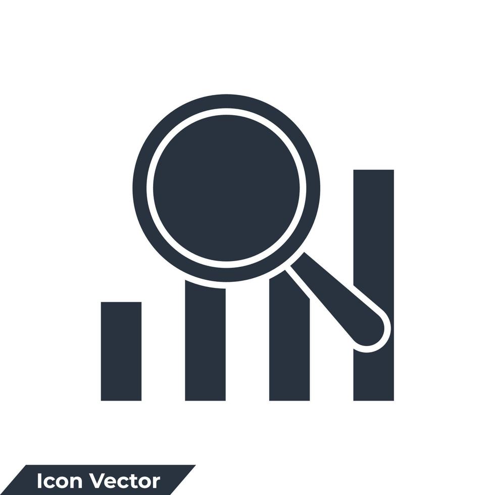 analytics pictogram logo vectorillustratie. symboolsjabloon voor gegevensanalyse voor verzameling van grafische en webdesign vector