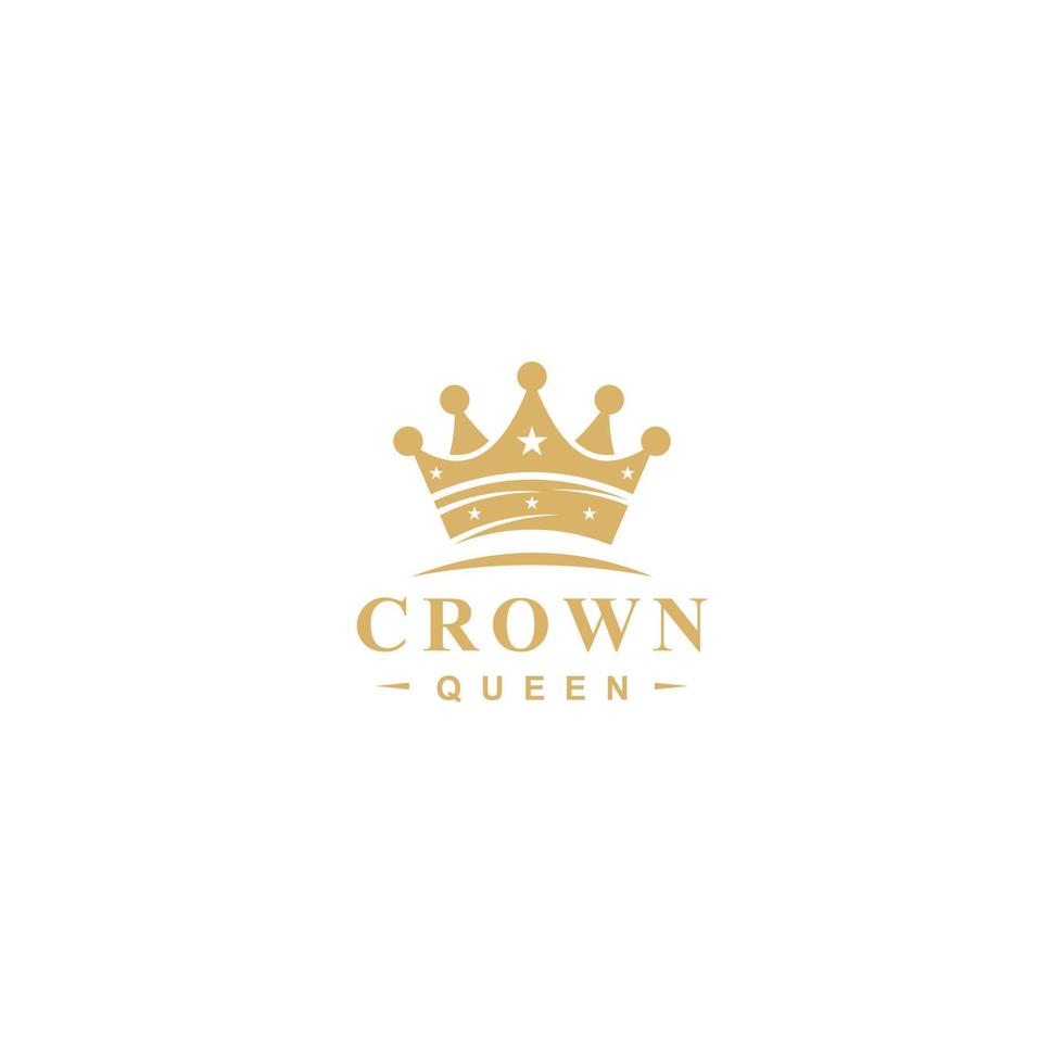 kroon koningin logo - vectorillustratie. geschikt voor uw ontwerpbehoefte, logo, illustratie, animatie, enz. vector