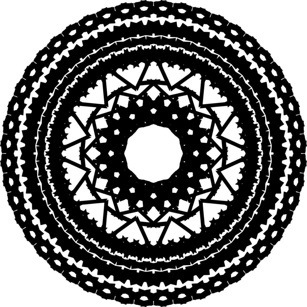 mandala rond ornament vector