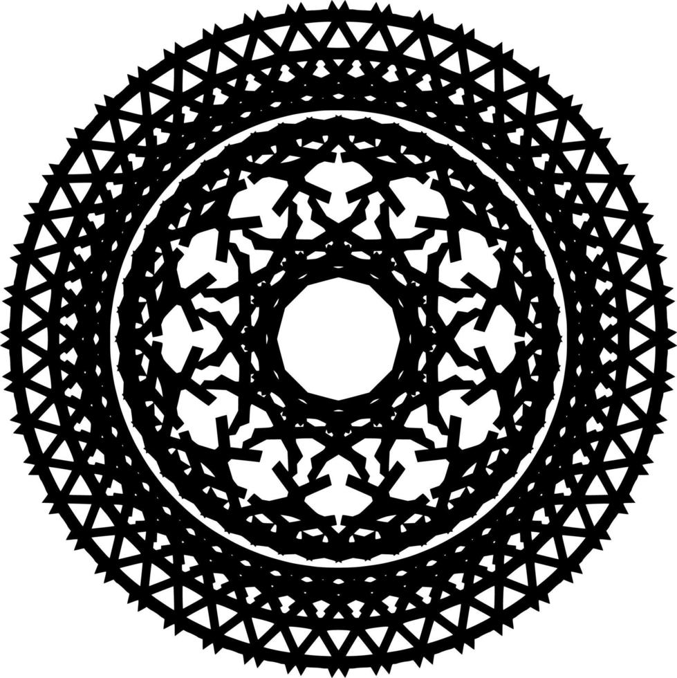 mandala rond ornament vector