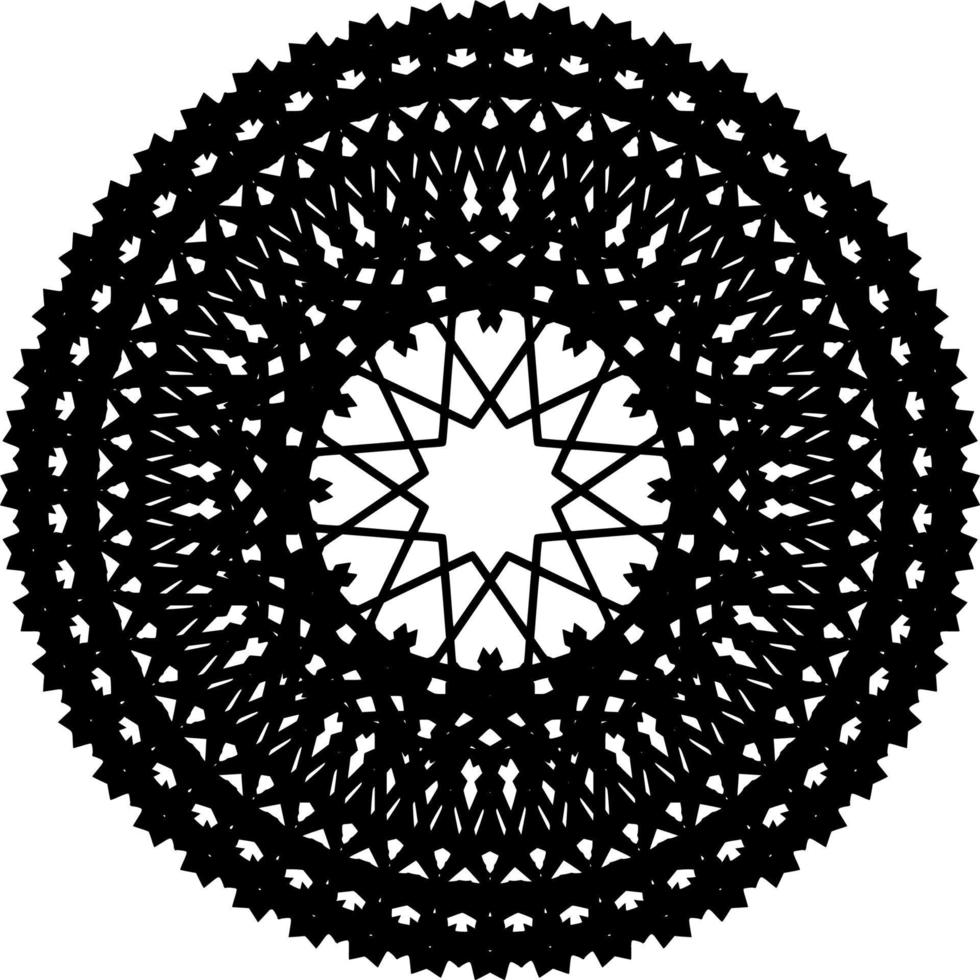 mandala rond ornament vector