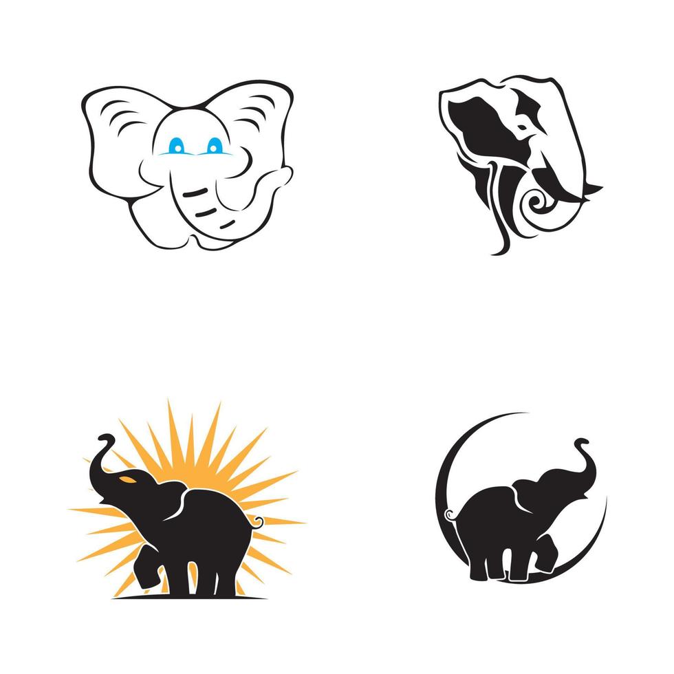 olifant logo sjabloon vector illustratie ontwerp