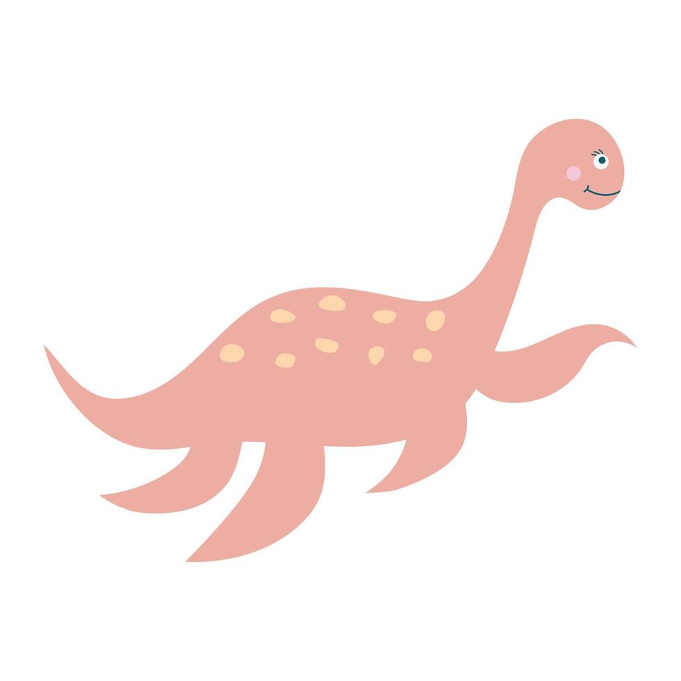 schattige baby-dinosaurus. prehistorische stripfiguur. vector