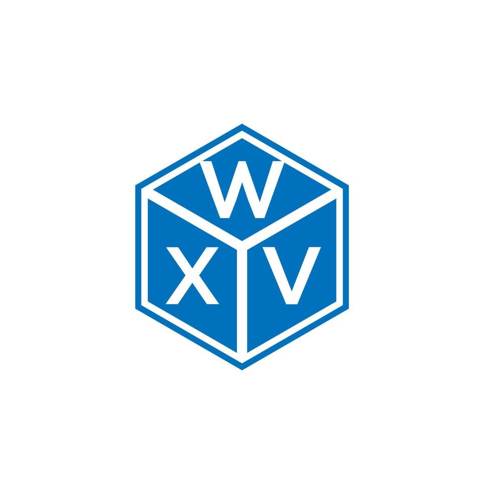wxv brief logo ontwerp op zwarte achtergrond. wxv creatieve initialen brief logo concept. wxv brief ontwerp. vector