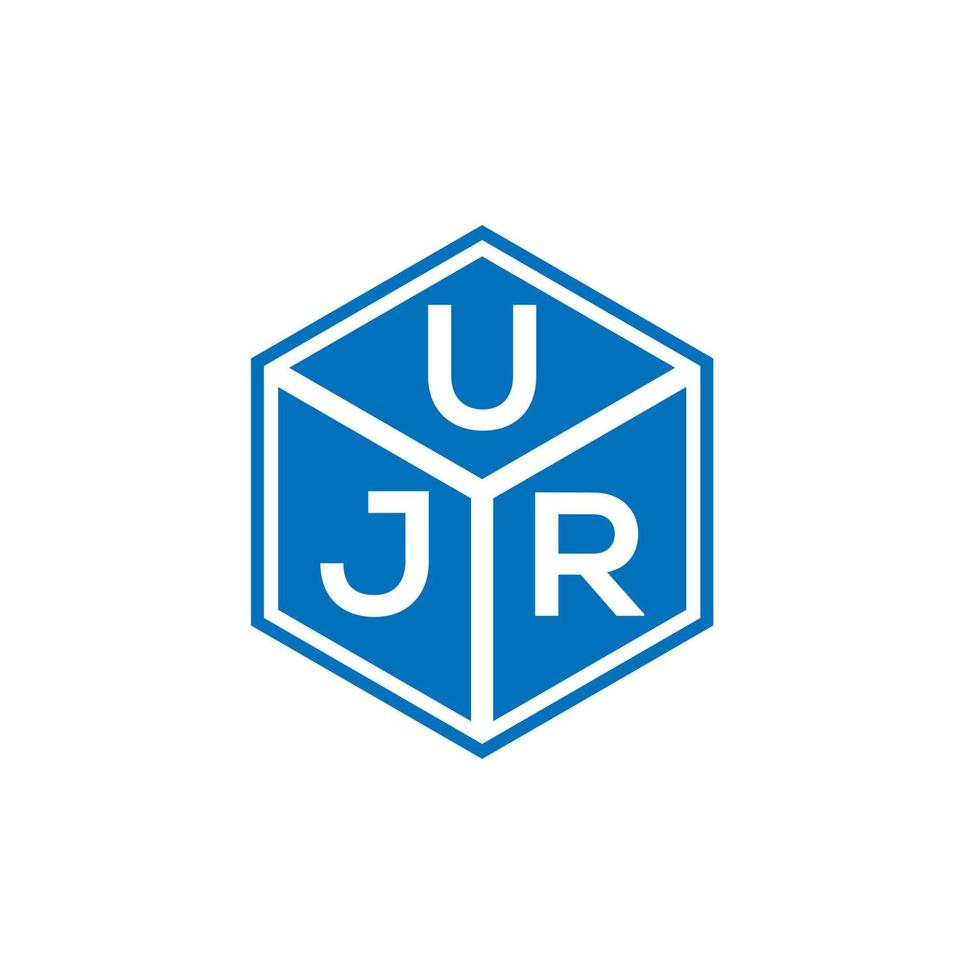 ujr brief logo ontwerp op zwarte achtergrond. ujr creatieve initialen brief logo concept. ujr brief ontwerp. vector