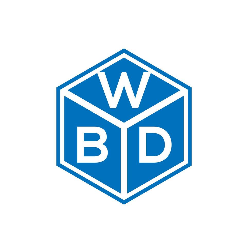 WBD letter logo ontwerp op zwarte achtergrond. wbd creatieve initialen brief logo concept. wbd brief ontwerp. vector