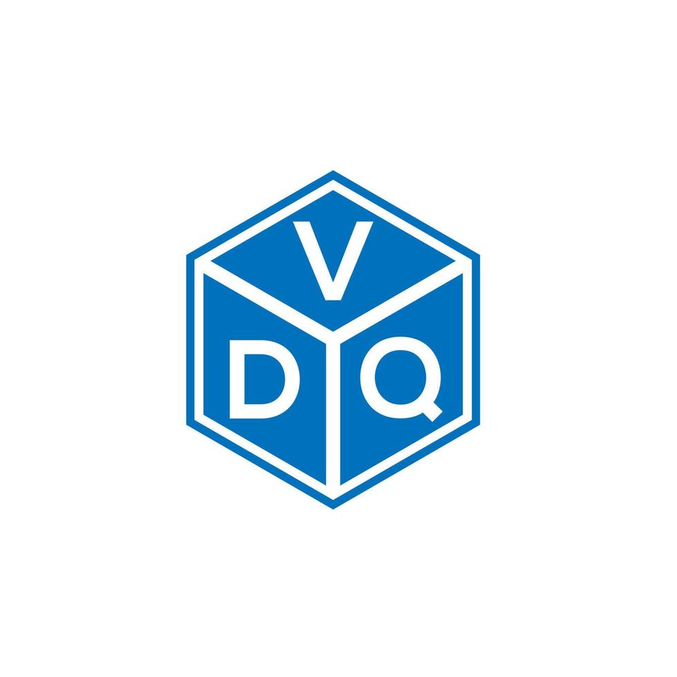 vdq brief logo ontwerp op zwarte achtergrond. vdq creatieve initialen brief logo concept. vdq brief ontwerp. vector