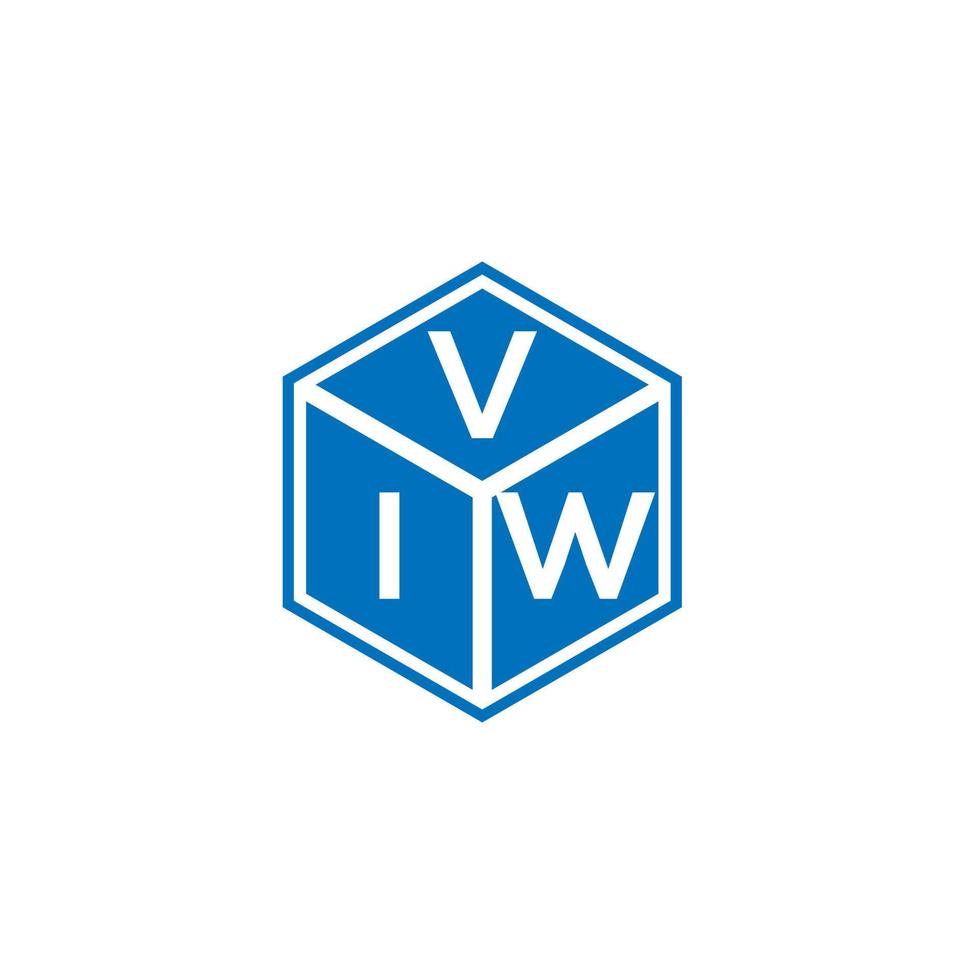 viw brief logo ontwerp op zwarte achtergrond. viw creatieve initialen brief logo concept. viw brief ontwerp. vector