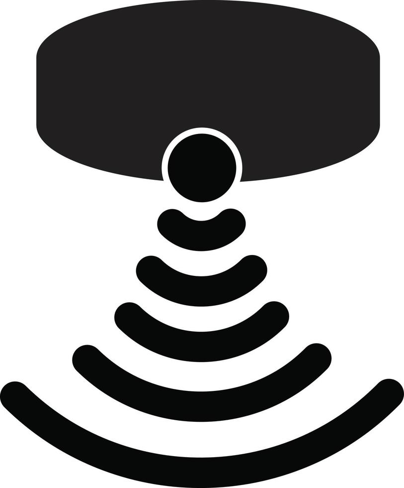 bewegingssensor icoon. sensor golven signaalpictogram. beveiligingsverbinding bedrijfssymbool. bewegingssensorconcept. sensor teken. vector