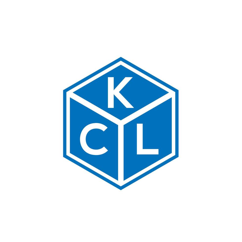kcl brief logo ontwerp op zwarte achtergrond. kcl creatieve initialen brief logo concept. kcl brief ontwerp. vector