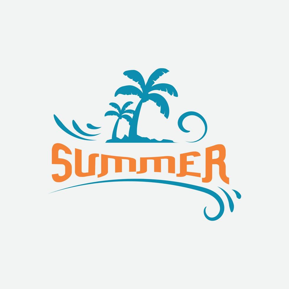 vintage zomerbadge. retro zomer-logo. zomer logo. vector