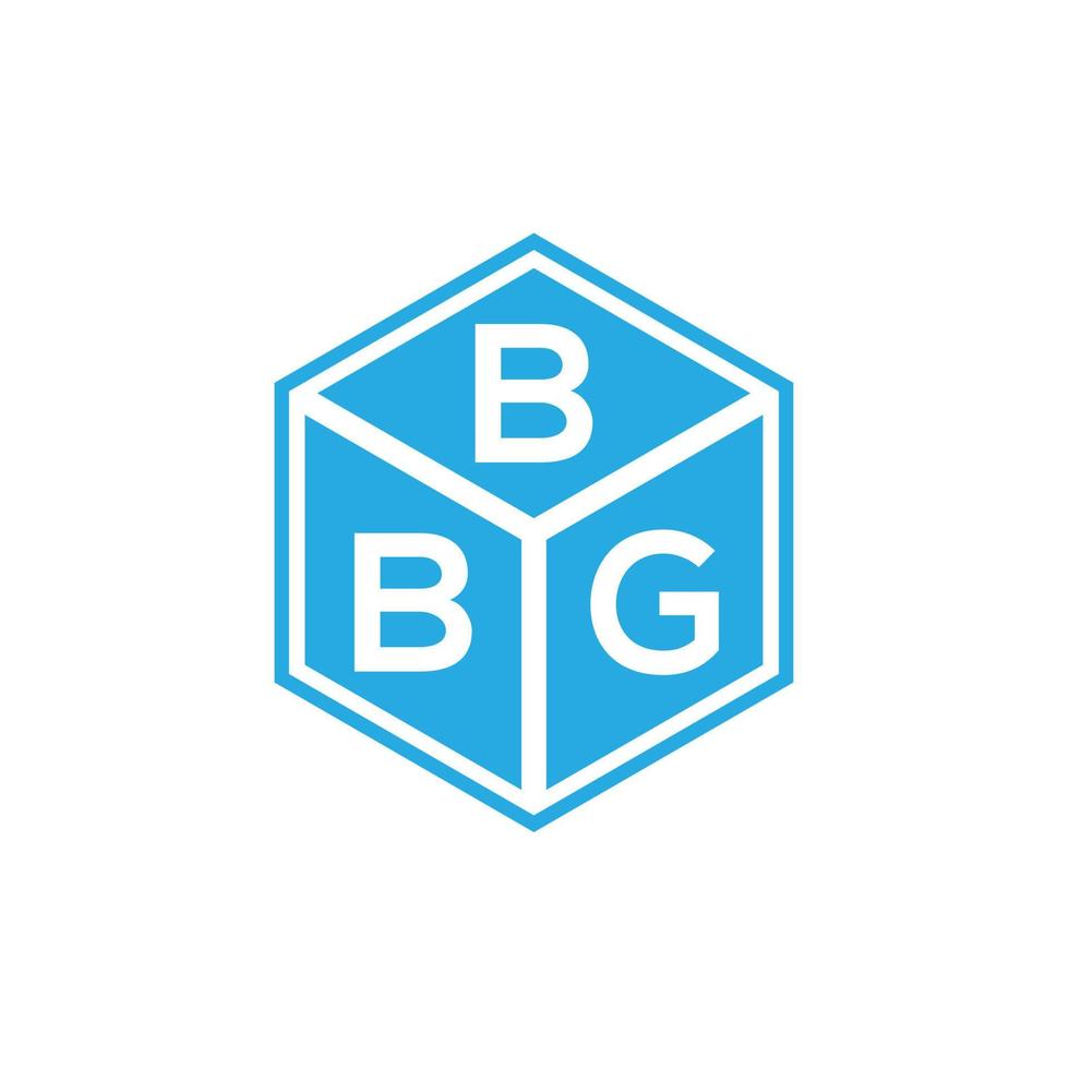 bbg brief logo ontwerp op zwarte achtergrond. bbg creatieve initialen brief logo concept. bbg brief ontwerp. vector