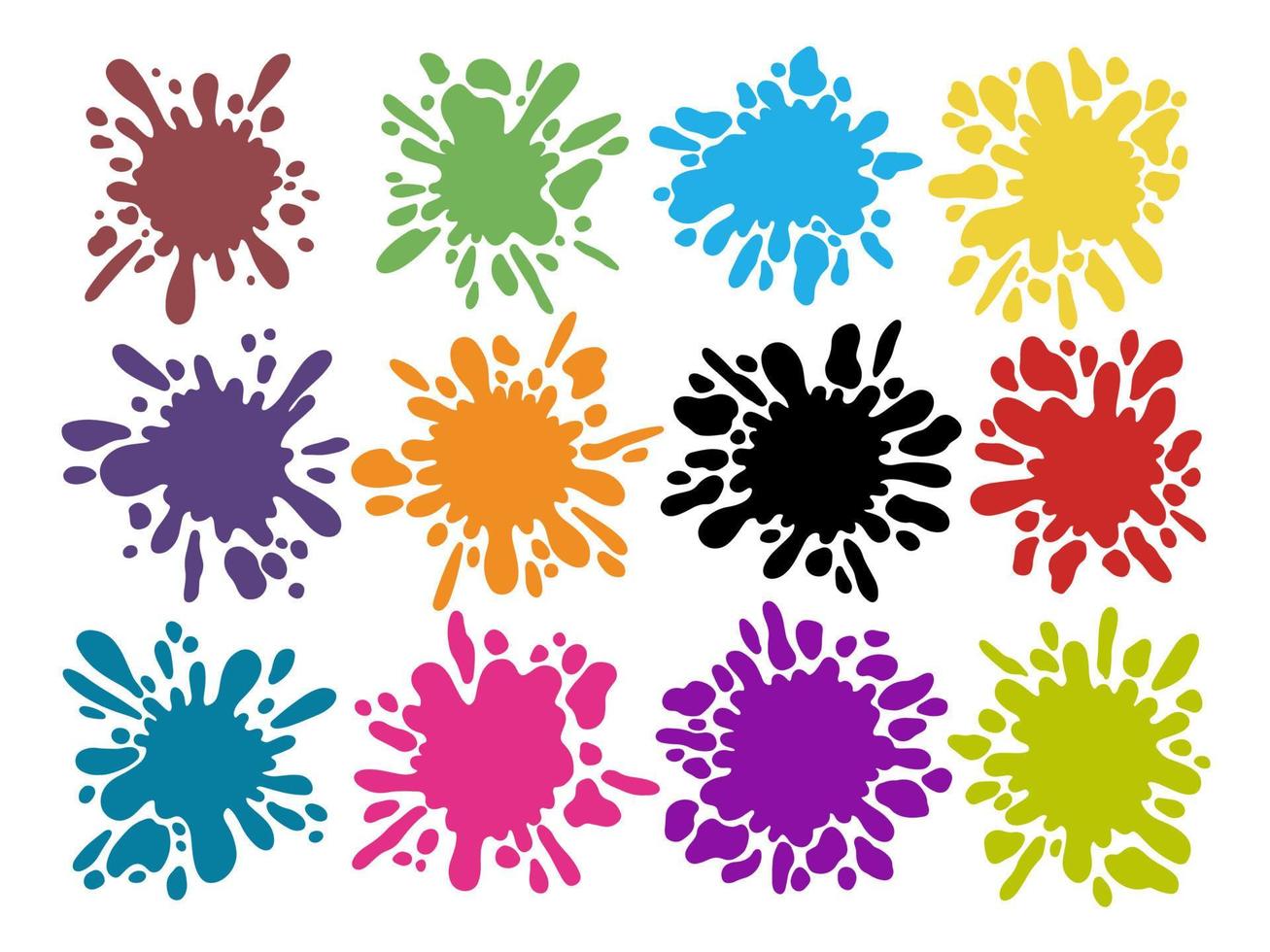 abstracte splatter kleur achtergrond vector