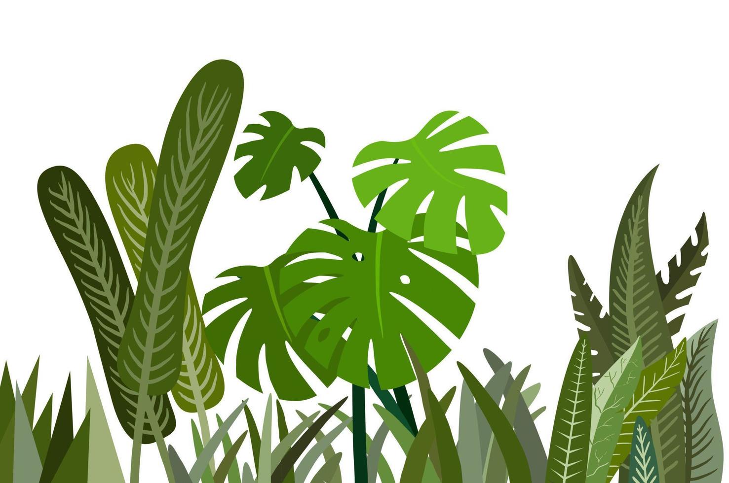 groene bladplant voor natuurlijke witte achtergrond, illustratie plat ontwerp vector