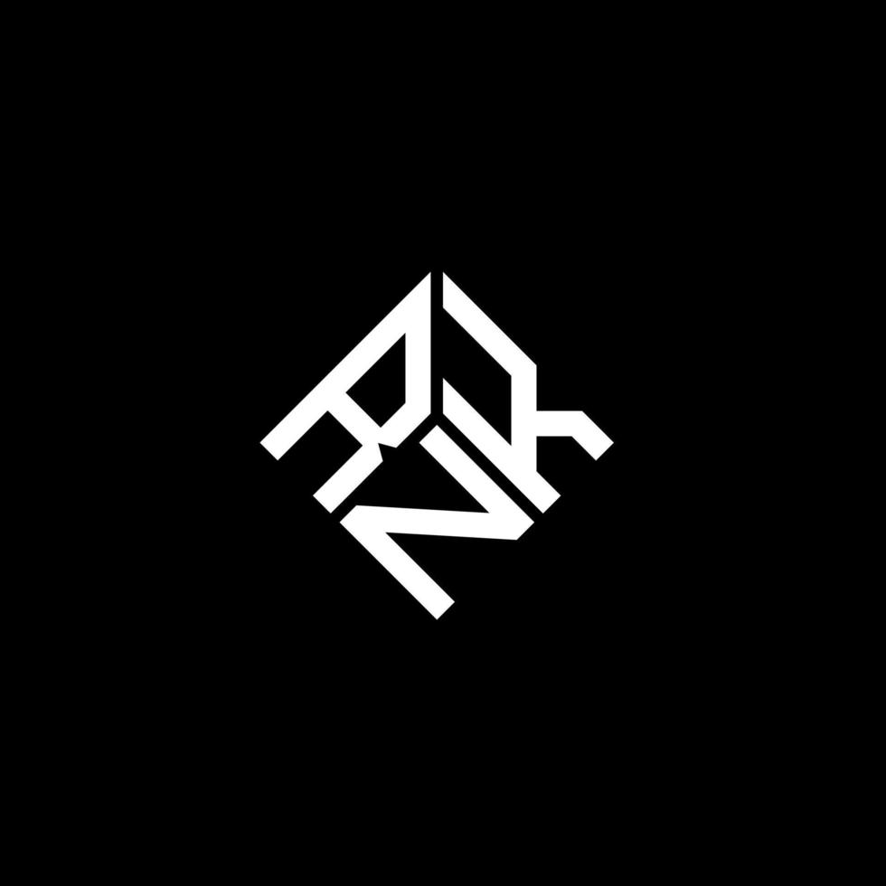 rok brief logo ontwerp op zwarte achtergrond. rok creatieve initialen brief logo concept. rok brief ontwerp. vector