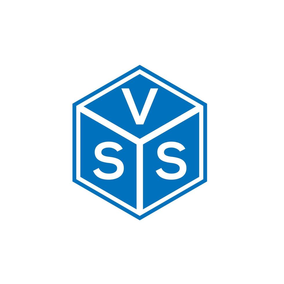 vss brief logo ontwerp op zwarte achtergrond. vss creatieve initialen brief logo concept. vss letterontwerp. vector