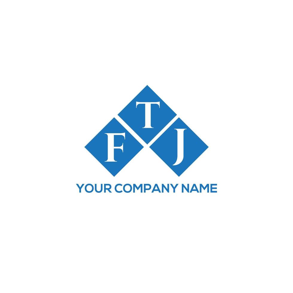 ftj brief logo ontwerp op witte achtergrond. ftj creatieve initialen brief logo concept. ftj-briefontwerp. vector