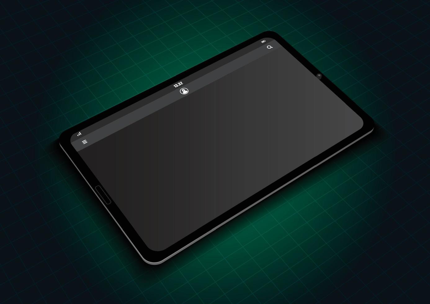realistische tablet mock-up voor achtergrond vector