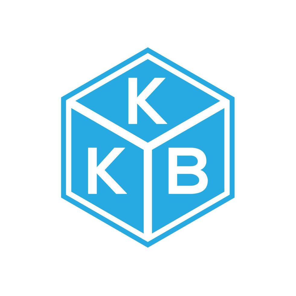 kkb brief logo ontwerp op zwarte achtergrond. kkb creatieve initialen brief logo concept. kkb brief ontwerp. vector