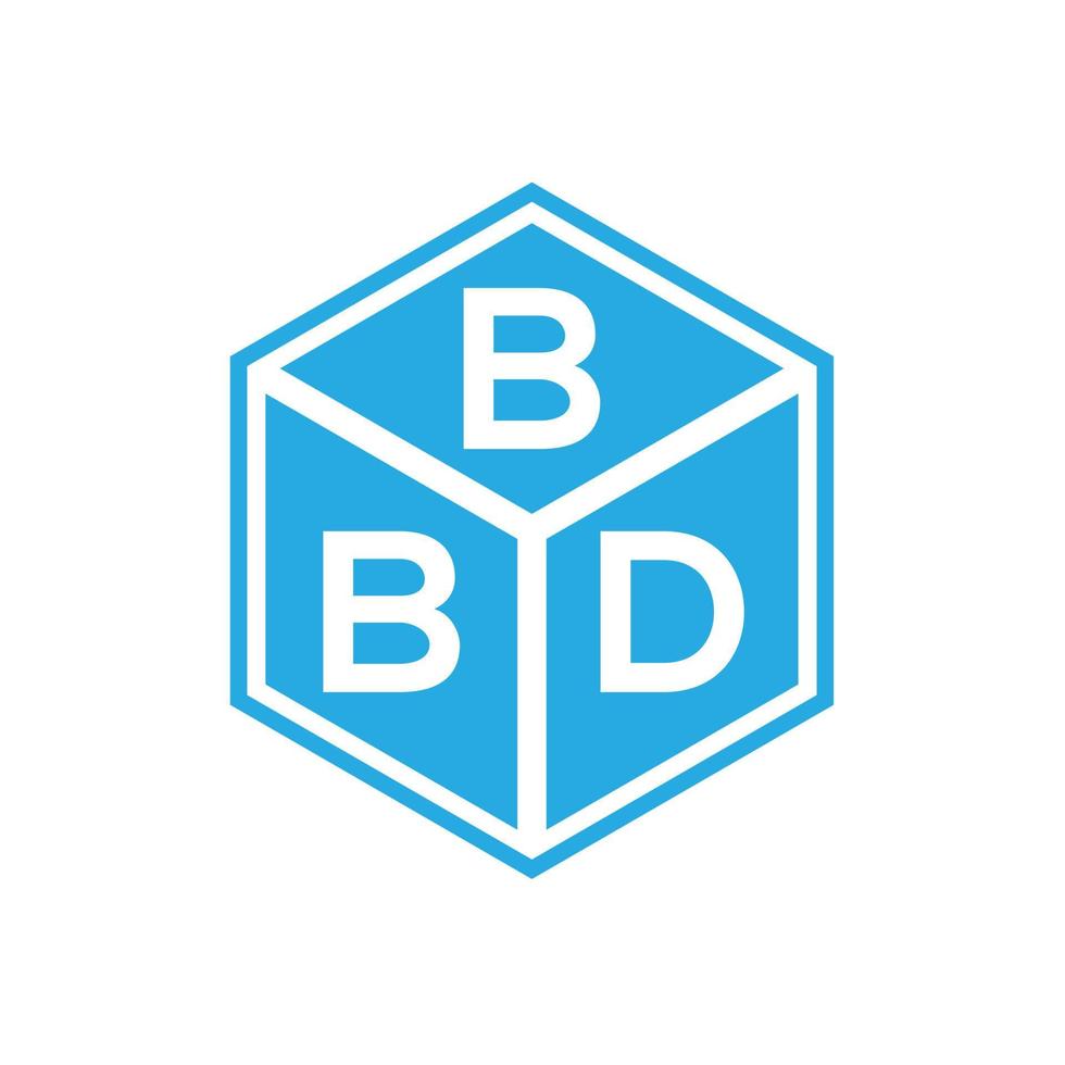 BB brief logo ontwerp op zwarte achtergrond. bbd creatieve initialen brief logo concept. bbd-briefontwerp. vector