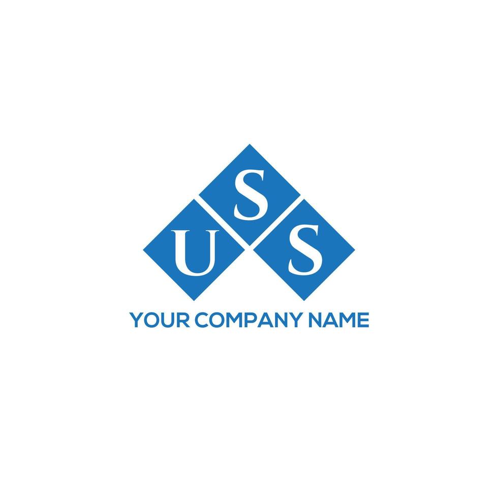 uss brief logo ontwerp op witte achtergrond. uss creatieve initialen brief logo concept. uss brief ontwerp. vector