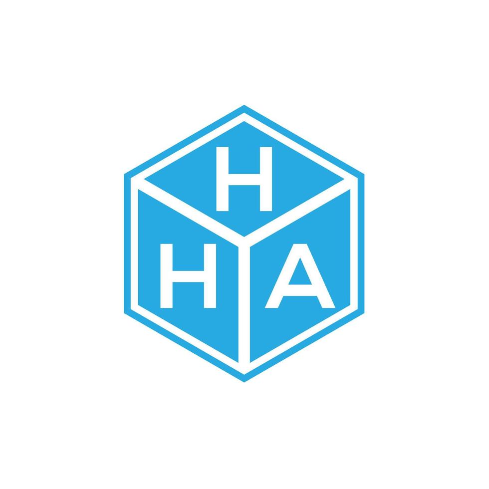 hha brief logo ontwerp op zwarte achtergrond. hha creatieve initialen brief logo concept. hha letterontwerp. vector