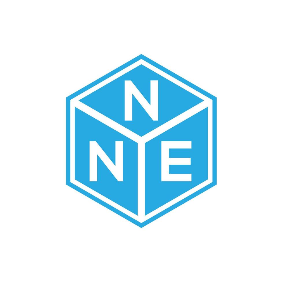 nne brief logo ontwerp op zwarte achtergrond. nne creatieve initialen brief logo concept. nne brief ontwerp. vector