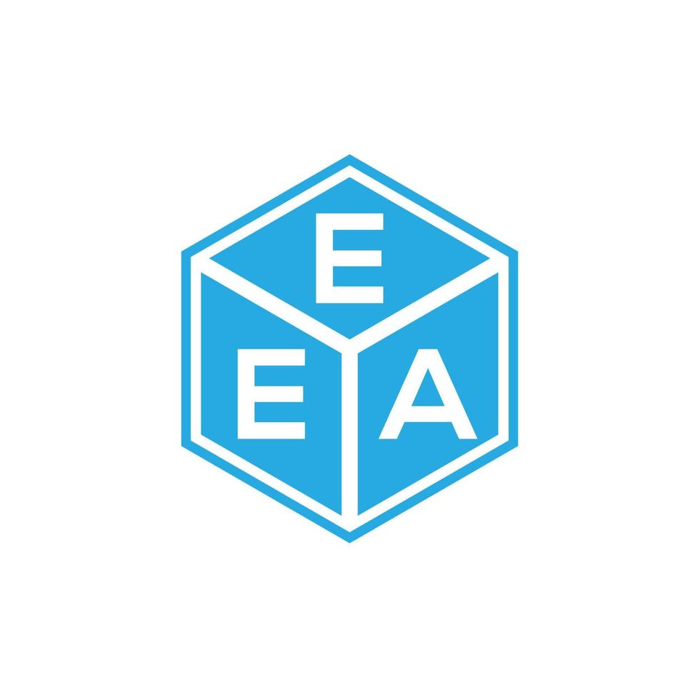 EEA brief logo ontwerp op zwarte achtergrond. eea creatieve initialen brief logo concept. eea brief ontwerp. vector