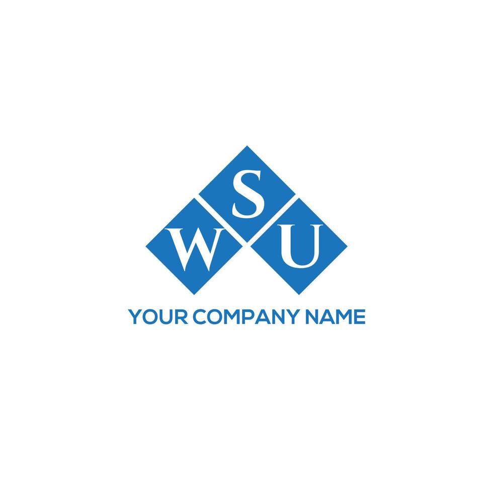 wsu creatieve initialen brief logo concept. wsu brief design.wsu brief logo ontwerp op witte achtergrond. wsu creatieve initialen brief logo concept. wsu brief ontwerp. vector