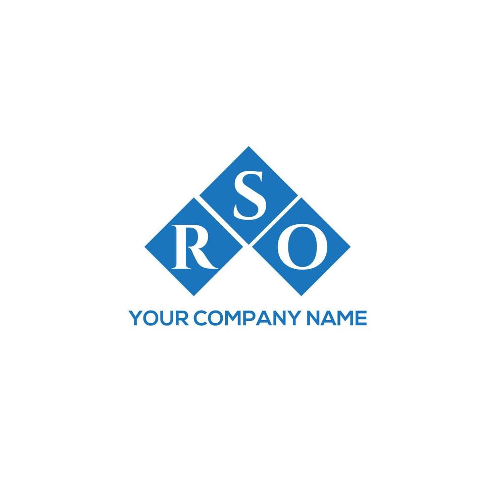 rso brief logo ontwerp op witte achtergrond. rso creatieve initialen brief logo concept. rso brief ontwerp. vector