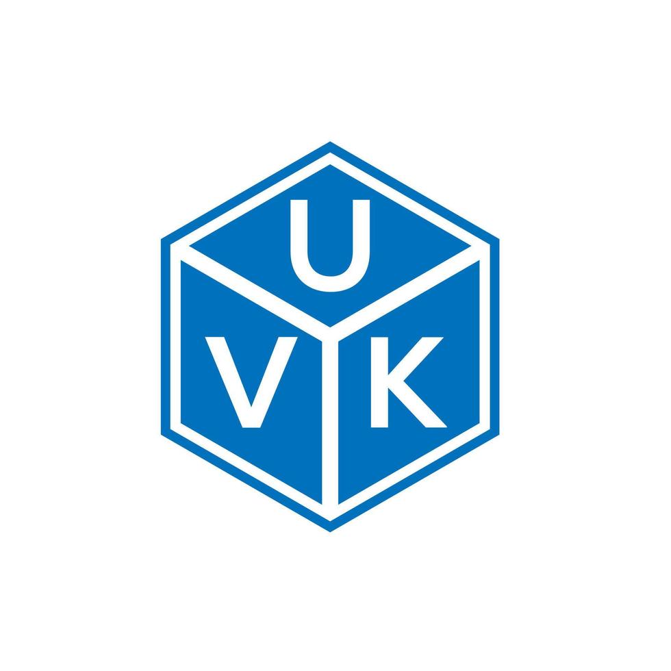 uvk brief logo ontwerp op zwarte achtergrond. uvk creatieve initialen brief logo concept. uvk brief ontwerp. vector