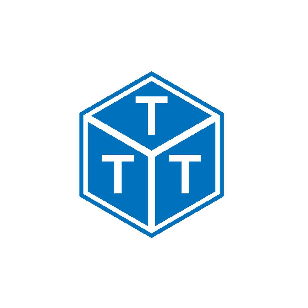 ttt brief logo ontwerp op zwarte achtergrond. ttt creatieve initialen brief logo concept. ttt-briefontwerp. vector