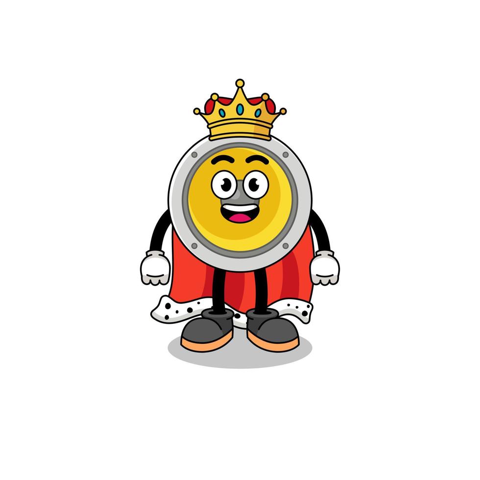 mascotte illustratie van spreker koning vector