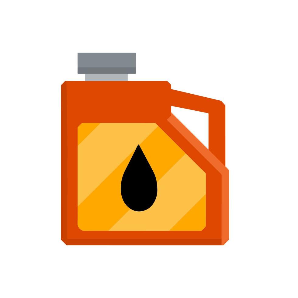 jerrycan met brandstof. rode benzinetank. vector