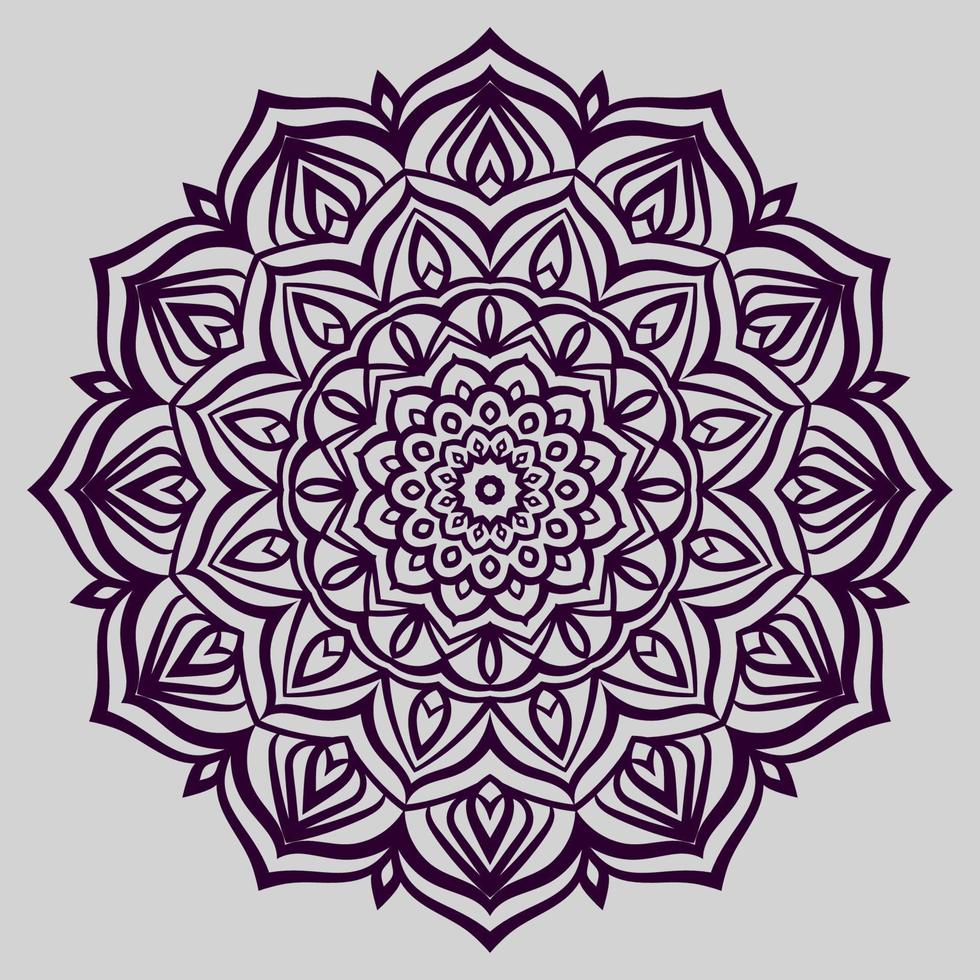 abstracte ronde paarse genade mandala vector decoratie