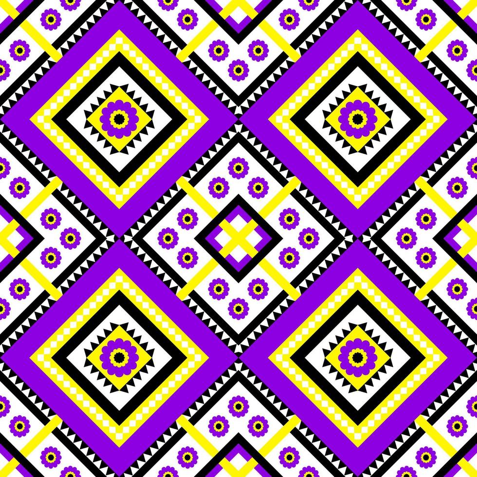 etnische geometrische naadloze patroon. inheems traditioneel. bloem decoratie. ontwerp voor achtergrond,tapijt,behang,kleding,inwikkeling,batic,stof,vector illustraion.embroidery stijl. vector