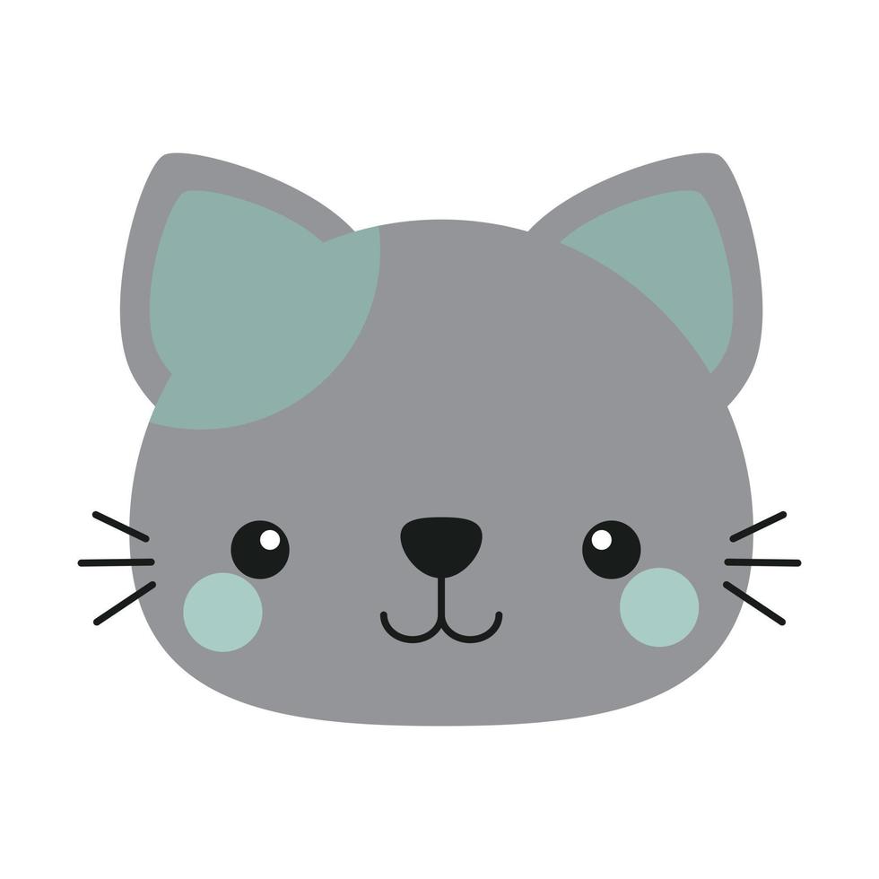 schattige kat cartoon karakter vectorillustratie. dier vector