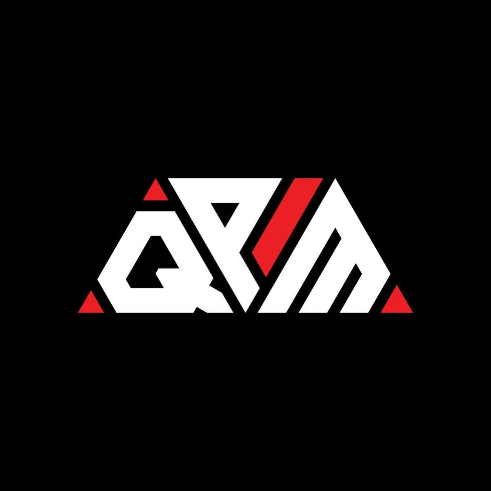 qpm driehoek brief logo ontwerp met driehoekige vorm. qpm driehoek logo ontwerp monogram. qpm driehoek vector logo sjabloon met rode kleur. qpm driehoekig logo eenvoudig, elegant en luxueus logo. qpm