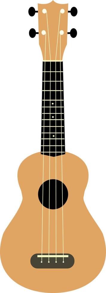 bruine hawaiiaanse gitaar geïsoleerd op een witte achtergrond. ukelele pictogram. ukelele symbool. Hawaï nationaal muziekinstrument. vector